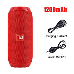 Acheter Universal Portable portable rouge Bluetooth haut-parleur sans fil Colonne sonore en plein air prend en charge le haut-parleur stéréo du subwoofer USB AUX TF | haut-parleurs portables