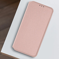 Avizar Étui pour Galaxy A05s Porte-carte Support Vidéo Clapet Magnétique Rose Champagne pas cher