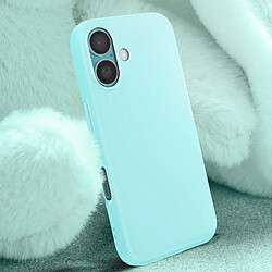 Avis Avizar Coque pour iPhone 16 Plus Semi-rigide Soft-touch Anti-traces Turquoise