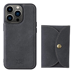 Coque en TPU + PU VILI détachable 2-en-1, magnétique avec porte-carte noir pour votre iPhone 13 Pro 6.1 pouces