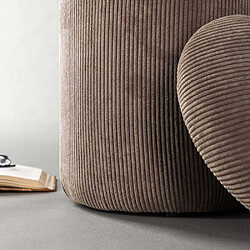 Acheter Venture Home Pouf coffre en polyester Limpen velours marron.