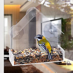 Avis Wewoo Mangeoire à oiseaux de type maison en plastique transparent à absorption