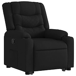 Avis vidaXL Fauteuil inclinable noir tissu