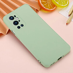 Coque en silicone souple avec sangle vert pour votre OnePlus 9 Pro