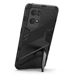 Coque en TPU anti-griffes, anti-choc avec béquille, noir pour votre Oppo Reno7 Pro 5G