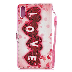 Avis Wewoo Housse Coque Etui à rabat horizontal Love Pattern pour Sony Xperia L3avec porte-cartes et emplacements cartes