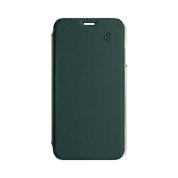 BEETLECASE Étui pour Apple iPhone 11 Folio Premium en Cuir avec Dos Cristal et Porte-Cartes Vert foncé