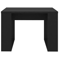 Maison Chic Table d'appoint | Table Basse Noir 50x50x35 cm Aggloméré -GKD46031 pas cher