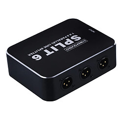 2 X Signal Audio Stéréo XLR Symétrique 6 Entrées Switcher Converter Splitter Box