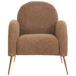 Mendler Fauteuil Lounge HWC-N69, Fauteuil Cocktail, Retro Nosagfederung Tissu/Textile Chenille certifié MVG ~ coffee pas cher