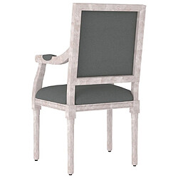 Acheter vidaXL Fauteuil gris foncé 54x59x99 cm tissu