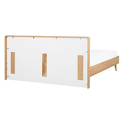 Acheter Beliani Lit 140 x 200 cm blanc en bois SERRIS