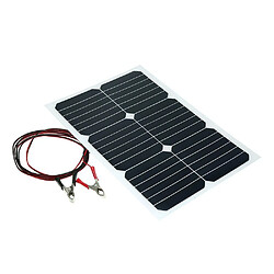 Justgreenbox Panneau solaire semi-flexible mono 20W 12V avec puce Sunpower pour chargeur de batterie bateaux Cara - 32863371470