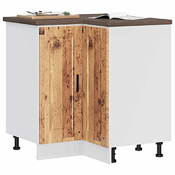 vidaXL Armoire d'angle de cuisine Porto vieux bois bois d'ingénierie