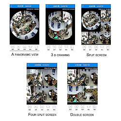 Universal MINI CAMIER PLUS View à 360 degrés Home WiFi 2 millions de caméras panoramiques intelligentes