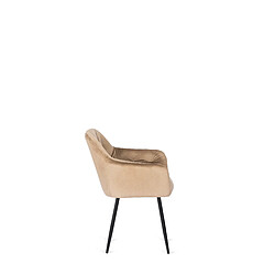 Avis Vivaldi Chaise VIKI Beige Velours