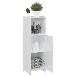 Acheter Maison Chic Armoire de salle de bain,Meuble de rangement,Meuble haut Blanc brillant 30x30x95 cm -GKD758095