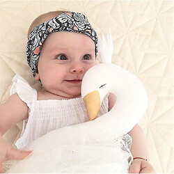 Universal 30cm sommeil bébé avec poupée cygne couronne chambre enfant décoration jouet cadeau anniversaire enfant (blanc)