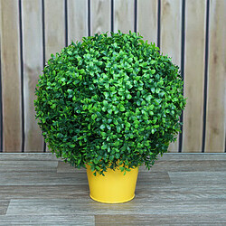 Mendler Arbuste artificiel HWC-L77, boule de buis plante décorative boule de buis plante artificielle Buxus, Outdoor Ø 35cm ~ vert pas cher