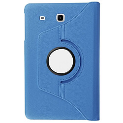 Avis Wewoo Housse Étui bleu pour Samsung Galaxy Tab E 9.6 / T560 / T561 Litchi Texture Horizontal Flip solide couleur en cuir avec 360 degrés support de rotation