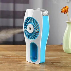 2en1 Ventilateur Humidificateur Rechargeable Portable Pulvérisation Brumisateur Voyage Été Plage Bureau BLEU