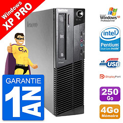 PC Lenovo ThinkCentre M81 SFF Intel G630 RAM 4Go Disque 250Go Windows XP - Occasion