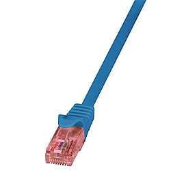 LogiLink PrimeLine Câble réseau Cat6 U/UTP AWG24 LSZH 2 m Bleu