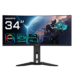 Écran Gigabyte MO34WQC 34" 175 hz Wide Quad HD