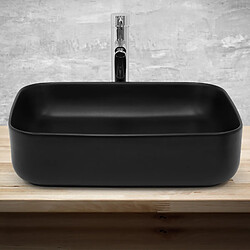 Avis ML DESIGN MODERN LIVING Lavabo 51x40x13,5 cm en céramique noire ML-Design