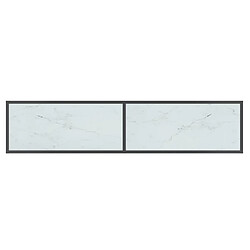 Acheter vidaXL Table console Blanc 160x35x75,5 cm Verre trempé