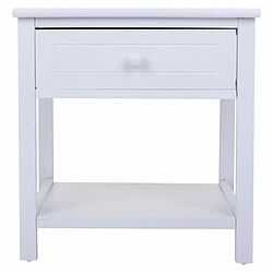 Table de Nuit Alexandra House Living Blanc 29 x 42 x 40 cm