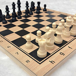 Jeu de société 24x24cm de jeu de société d'échecs de voyage international se pliant en bois fait main pas cher