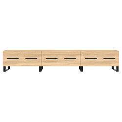 Maison Chic Meuble TV scandinave - Banc TV pour salon chêne sonoma 150x36x30 cm bois d'ingénierie -MN63616 pas cher