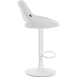 Acheter Non Tabouret de bar Milet simili cuir blanc