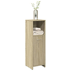 vidaXL Armoire de salle de bain Chêne sonoma 30x30x95 cm Aggloméré