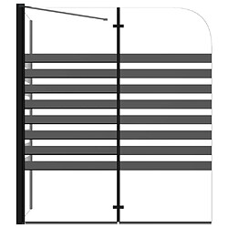 Avis vidaXL Cabine de douche à rayures 120x68x130 cm Verre trempé