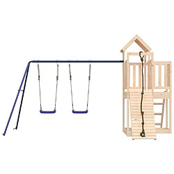 Acheter Maison Chic Aire de jeux d'extérieur | Maisonnette de jeu | Maison pour enfants bois de pin massif -GKD30665