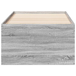 Acheter Vidaxl Lit de jour et tiroirs sonoma gris 75x190 cm bois d'ingénierie