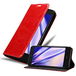 Cadorabo Coque BQ Aquaris X5 PLUS Etui en Rouge