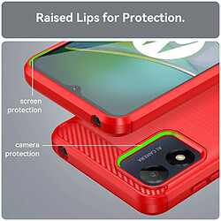 Avis Htdmobiles Coque pour Motorola Moto E13 - housse etui silicone gel carbone + verre trempe - ROUGE