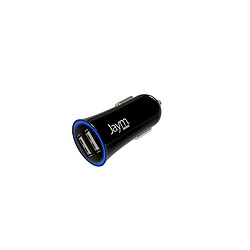 Jaym aym - Pack Chargeur Voiture 2 PORT USB 12W + Câble Lightning 1 mètre Compatible Lightning MFI Noir