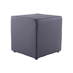 Kokoon Design Pouf repose pieds PU Rubik noir.