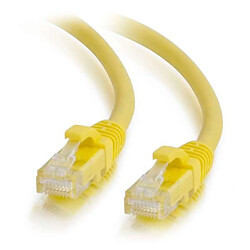 Cables To Go C2G Câble de raccordement réseau Cat6 avec gaine non blindé (UTP) de 5 M - Jaune