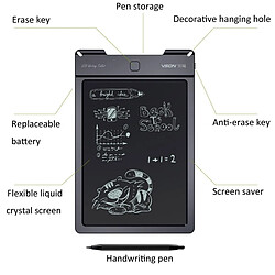 Avis Wewoo Tablette graphique WP9310 9 pouces LCD Écran Monochrome Écriture Dessin Esquisse Graffiti Gribouillis Doodle Conseil Pour Le Bureau À La Maison