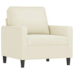 Avis Maison Chic Ensemble de canapés 3 pcs avec coussins, Canapé droit Sofa pour Salon Crème Velours -GKD284826