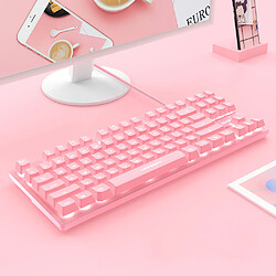 Acheter Fille mignon rose muet Office Notebook Clavier 87 touches 2 en 1