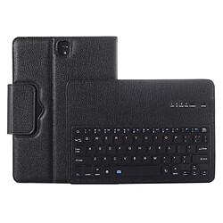 Wewoo Clavier QWERTY noir pour Samsung Galaxy Tab S3 9.7 / T820 2 en 1 détachable Bluetooth Litchi Texture étui en cuir avec support