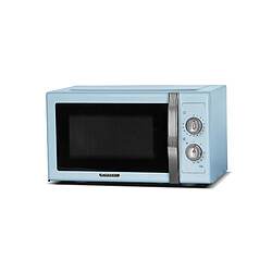 Avis Schneider SMW23VMBL - Micro ondes gril Vintage - 23 litres - 6 niveaux de puissance - Plateau tournant (27cm) - Bleu