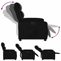 Acheter Maison Chic Fauteuil Relax pour salon, Fauteuil inclinable Noir Similicuir -GKD21986