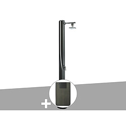 Douche solaire 25 L Solaris Luxe + Plancher solaire Anthracite - Ubbink